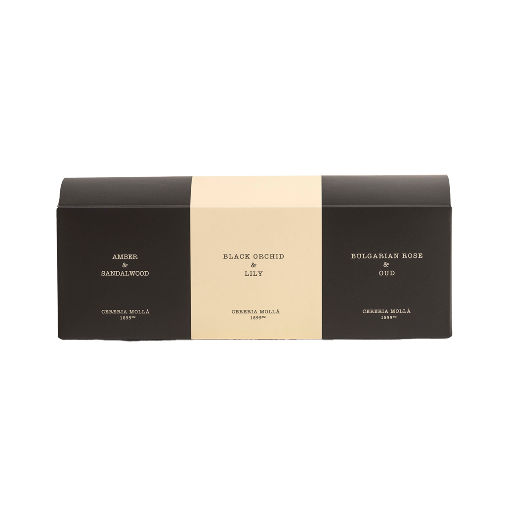 Bulgarian Rose & Oud, Black Orchid & Lily, Moroccan Cedar Luxury Gift